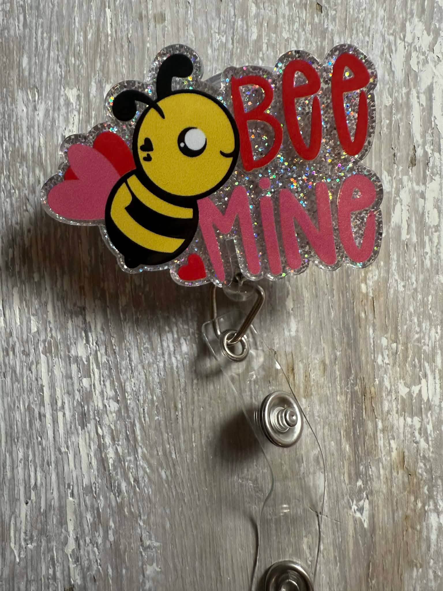 Badge Reel Bee Mine
